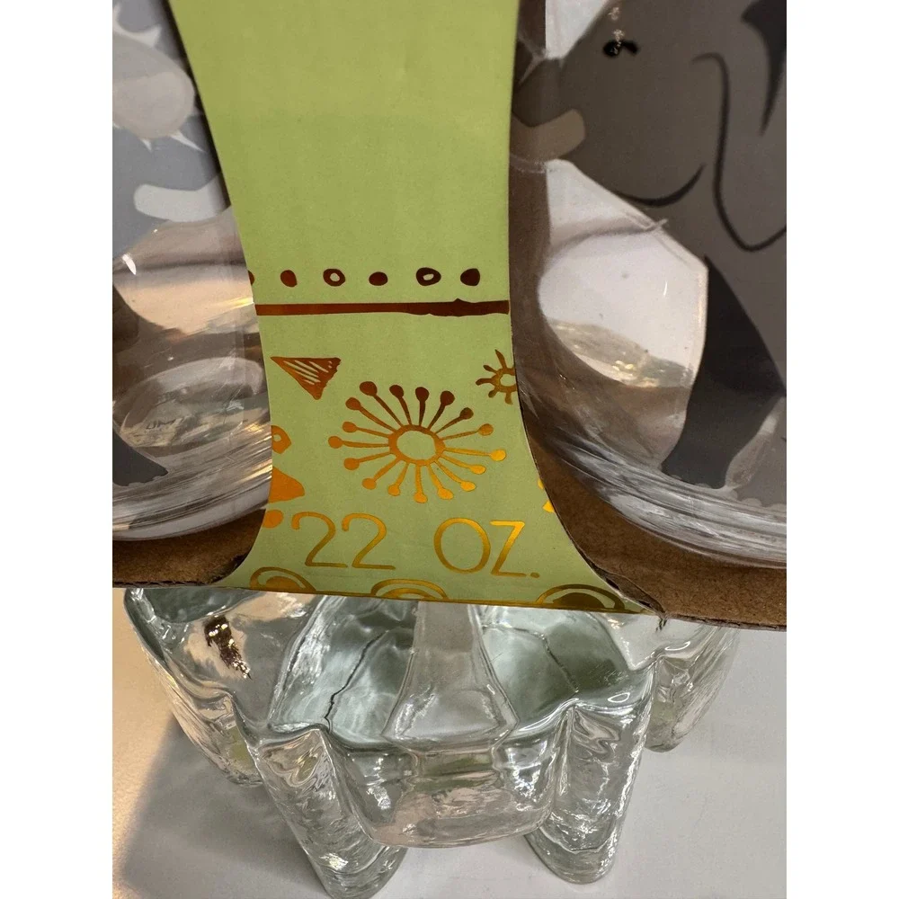 Brand New Elephant Stemless Wine Glasses – 22 oz‎ Set